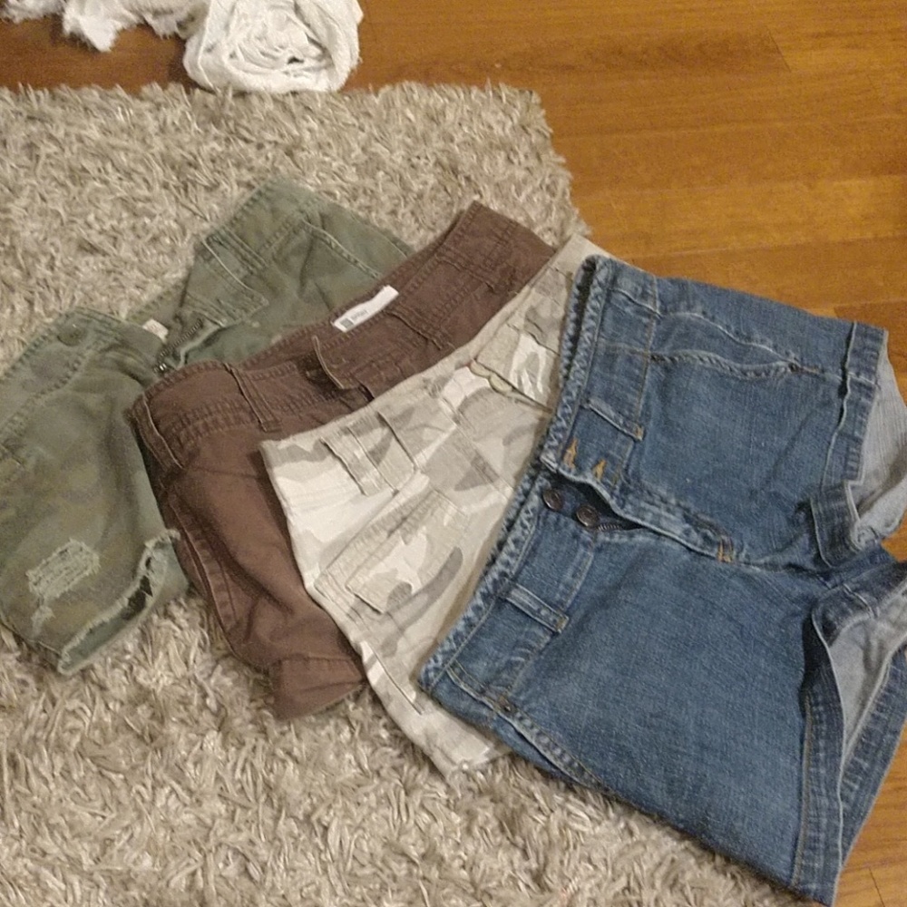 Lot of 4 jean shorts